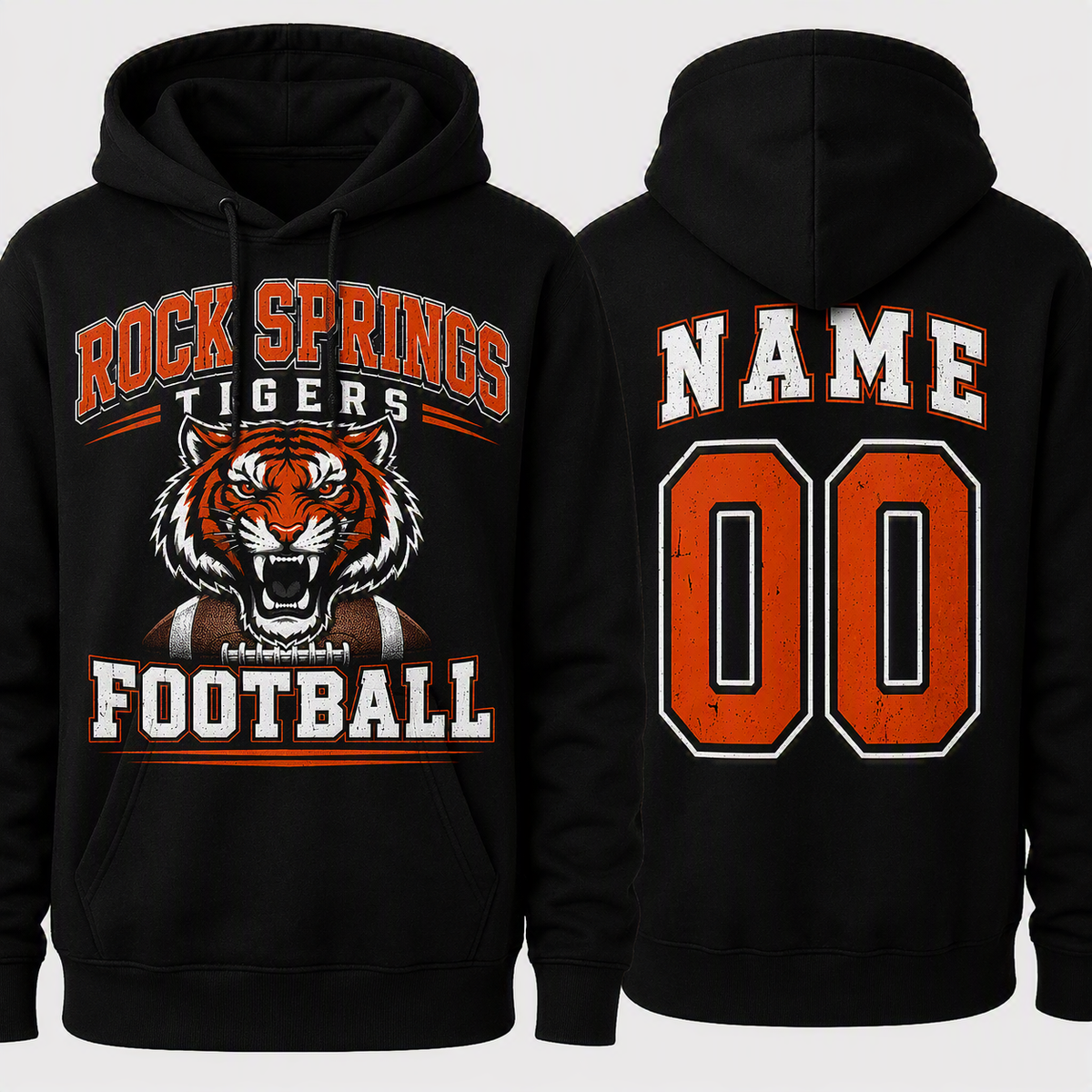 Tiger Football Hoodie / Rock Springs Tigers