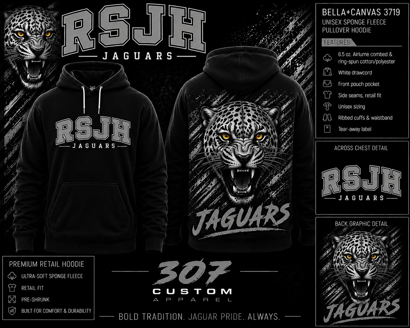 RSJH Jaguars Classic Hoodie