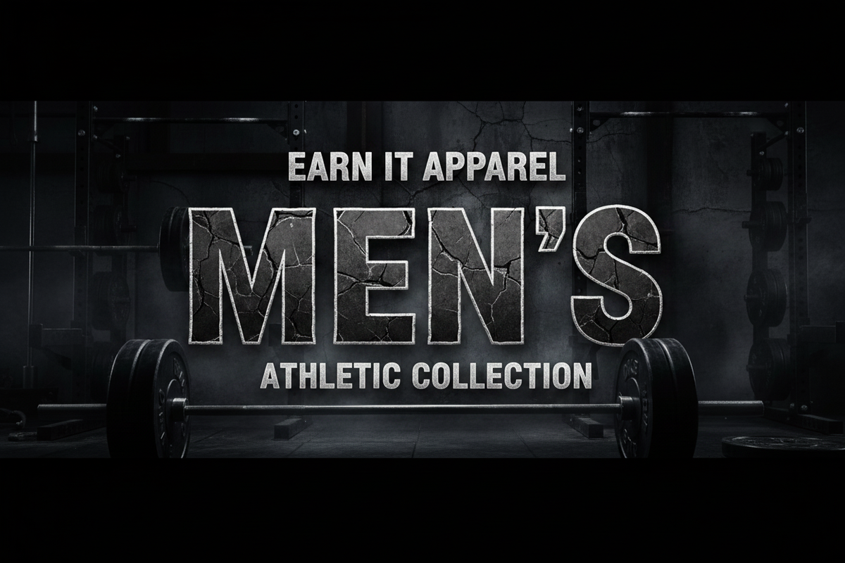 Men's Gym Apparel Banner with Text
