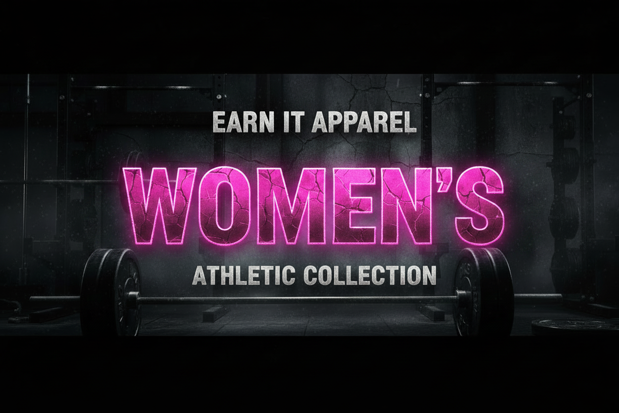 Women's Banner with Pink Text - EARN IT APPAREL