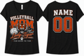 Volleyball Mom V-Neck Tee / Rock Springs Tigers
