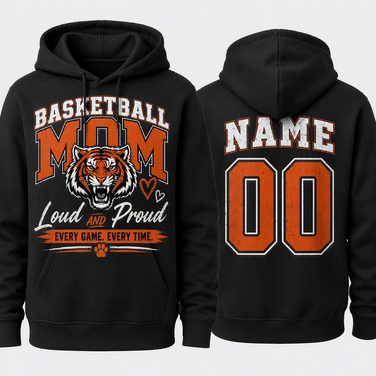 Basketball Mom Hoodie / Rock Springs Tigers
