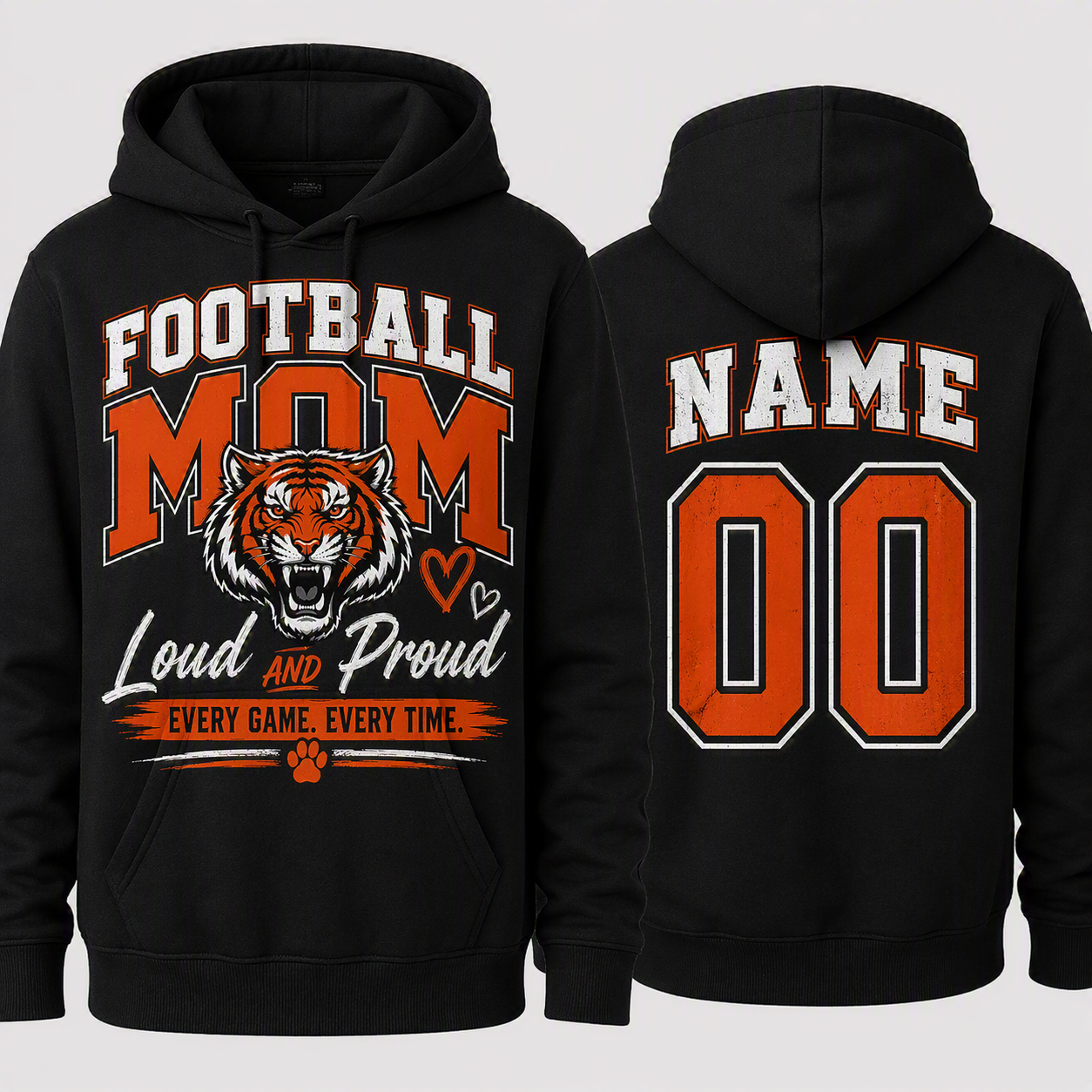 Football Mom Hoodie / Rock Springs Tigers