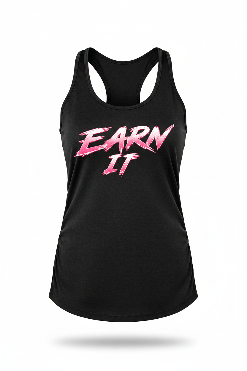 Earn It Chrome Pink Tank - Take 2
