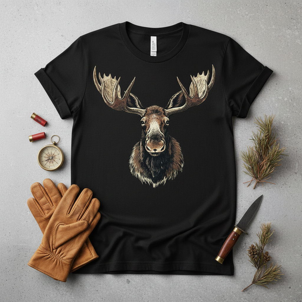 Moose T-Shirt Black